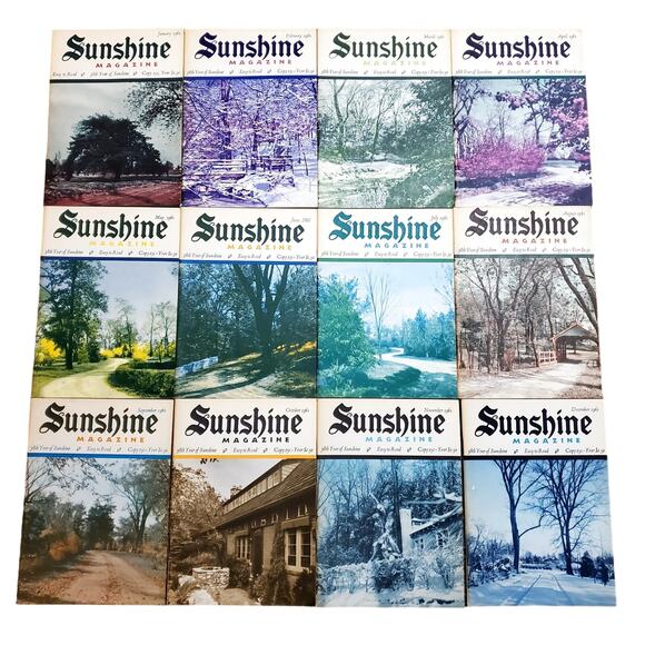 Vtg 38th Year Sunshine Magazine Complete 1961 Set Jan-Dec Lot of 12 Easy to Read - Picture 1 of 11
